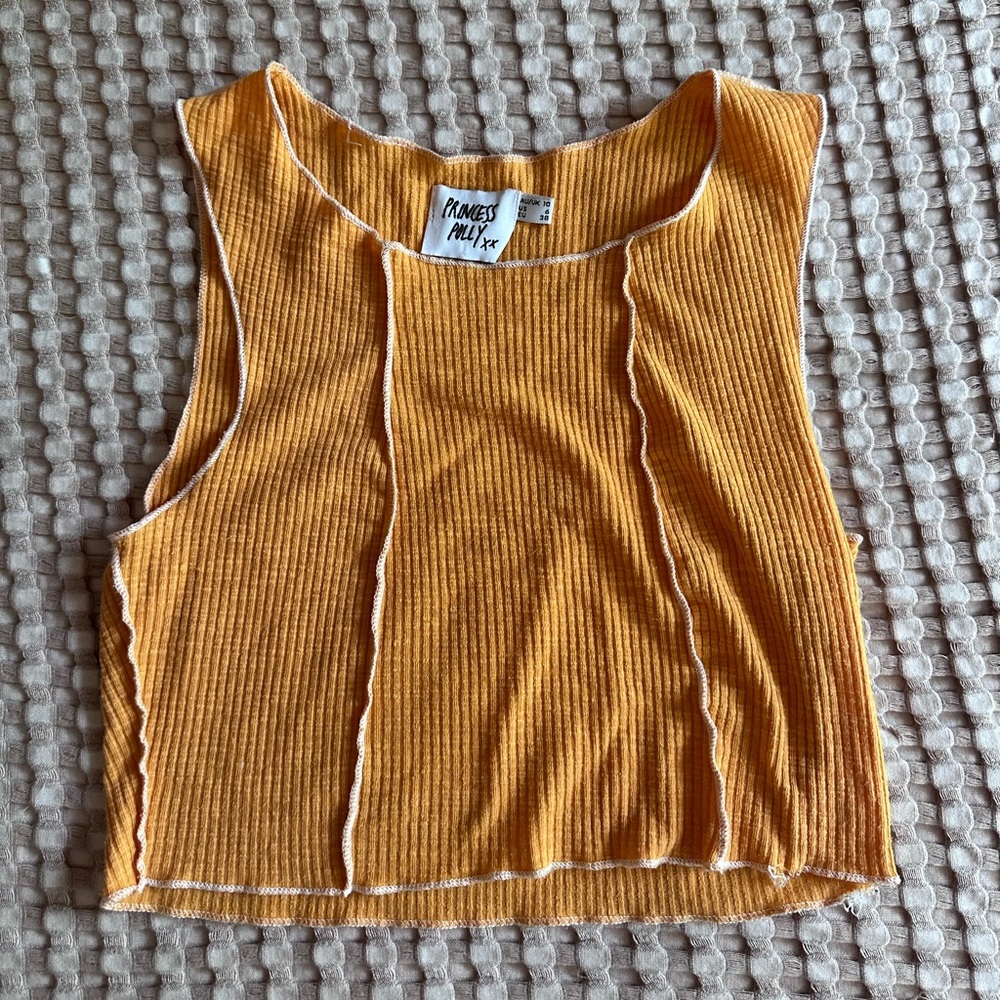 Orange Princess Polly crop top
